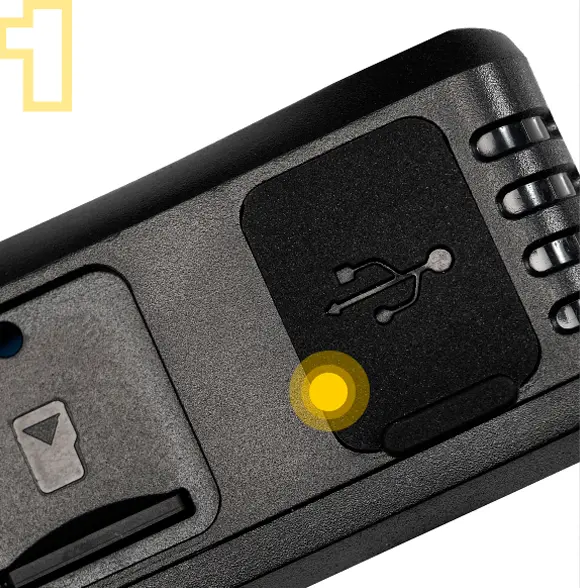 Conectar la batería externa a la cámara de vigilancia para coche CarVig